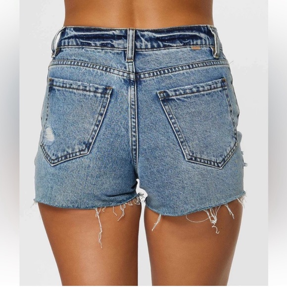 O'Neill Angus Distressed Jean Shorts 100% Cotton - Color : Drifter Size 25 - Picture 7 of 7